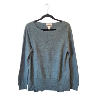 Nanette Lepore Green 100% Cashmere Sweater Size XL